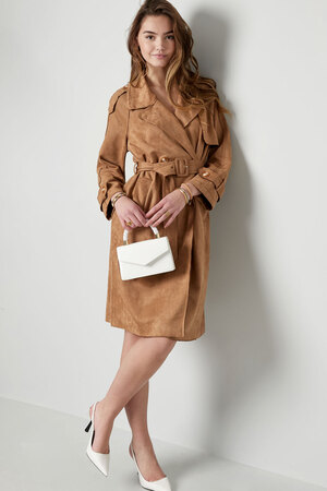 Classic trench coat suede - beige S h5 Picture8
